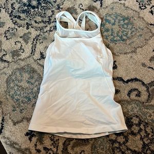 White LuluLemon tank top!